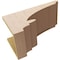 Ekena Millwork 10"W x 20"D x 10"H Wide Diane Rough Cedar Woodgrain TimberThane Corbel, Primed Tan CORUR10X20X10DIARCPR - alternate 6